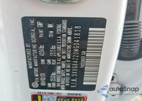 2021 Kia K5 Gt Line z USA, uszkodzony, nr VIN 5XXG64J20MG041818